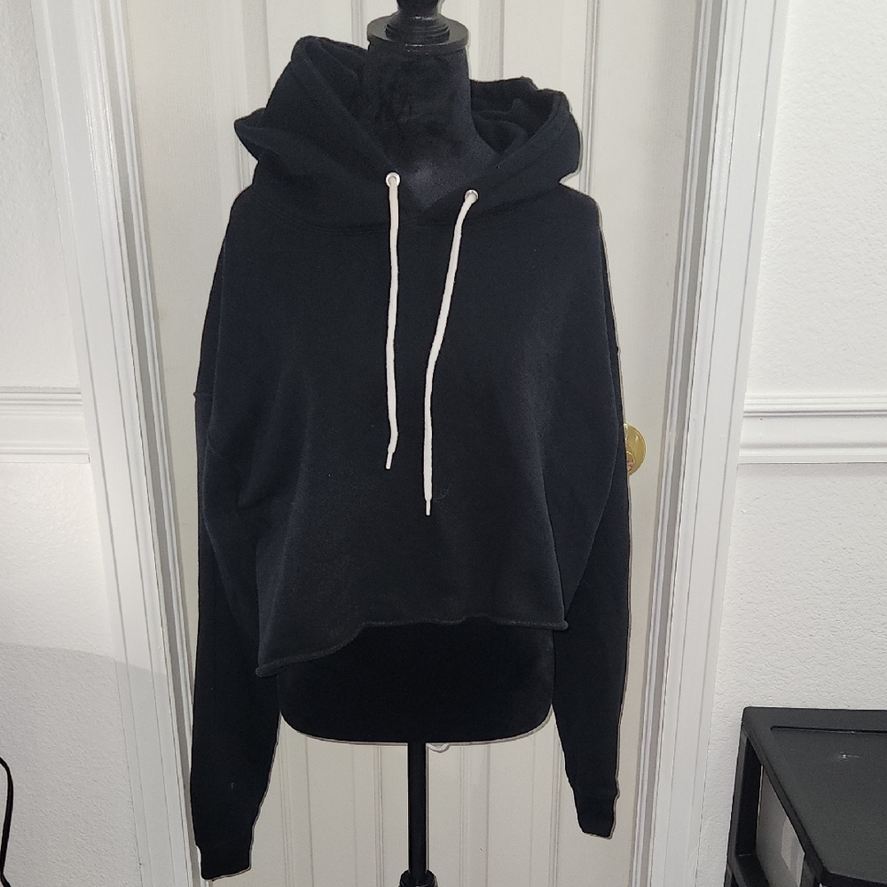 Wild Fable Black Cropped Hoodie